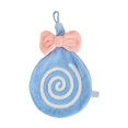 thumbnail image 4 of Cute Kids Hand Towel Thickened Soft Coral Velvet Absorbent Hand Towel with Hanging Loop for Bathroom Kitchen Blue, 4 of 6