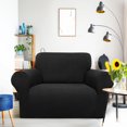 thumbnail image 1 of PiccoCasa Housse Extensible pour Canapé, Lavable, Housses de Meubles pour Chiens, Noir, Petit, 1 of 7