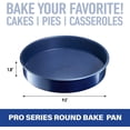 thumbnail image 4 of Granitestone Diamond Pro Blue Round Baking Pan 9.5" Pro Series Nonstick Aluminum Bakeware Dishwasher Safe, 4 of 6