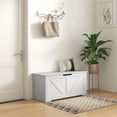 thumbnail image 2 of HOMCOM Coffre de Rangement pour Salon, Banc de Rangement, 39,4 Po L, Blanc, 2 of 10