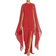 thumbnail image 2 of Meichang Robes Maxi Formelles pour Femmes Invitées de Mariage Robe Fendue Grande Taille Robes Moulantes Fluide Évasée Robe Longue en Mousseline Robe de Soirée Robe de Bal, 2 of 7