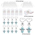 thumbnail image 1 of AMERTEER Gift Bags Set DIY Drawstring Candy Biscuit Pouches Kit Heart Shaped Keychain Hanging Tags Favor Bags Set, 1 of 9
