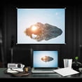 thumbnail image 3 of Projection Screen, Foldable Portable 60 to 100 Inch Projector Curtain, Pocket Anti Crease Projector Screen with Hanging Holes for Home Party, 3 of 7