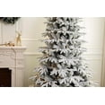 thumbnail image 4 of Snowy Forest Spruce Feel Real Artificial Flocked Christmas Tree (6ft Unlit), 4 of 5