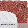 thumbnail image 3 of Mainstays 100% Cotton Extra Soft Jersey Bed Sheet Set, King, Red Canyon Crackle, 4 Pieces, 3 of 6