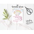 thumbnail image 3 of Darling Souvenir Blue Birthday Invitation Card Printable Fill or Write In Blank Invites Party Supplies Pack Of 28 5 x 7 Inches, 3 of 5