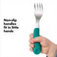 thumbnail image 4 of Oxo Tot - Fork & Spoon Set - - Blossom - 12 Months +, 4 of 7