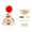 D, variante sur Wzzjkit Chapeau de Noël Mini Décoration en Éponge