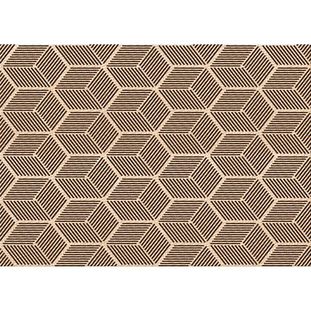 Ahgly Company Tapis d'Intérieur Lavables en Machine Rectangle Transitionnel Kaki Or, 2' x 5'