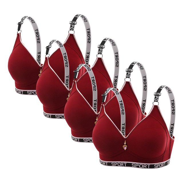 4PC Women's Everyday Bralette - Snug & Firmer Support Bra | Curvy Look Enhancer, Fully Stretchable & Shape-Retaining for All Ages