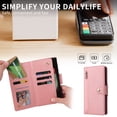 thumbnail image 3 of Case for Google Pixel 4 Magnetic Leather Zipper Wallet Cover Card Holder, 3 of 5