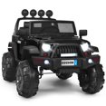 thumbnail image 1 of Gymax Electric Kids Ride On 12V Truck Car w/ MP3 Remote Control Black, 1 of 9