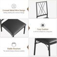 thumbnail image 1 of BeesClover Dining Table Set for 4, Kitchen Table and Chairs for 4 with Upholstered Chairs, 5 Piece Rectangular Kitchen Table Set, for Small Space, Apartment, 1 of 8