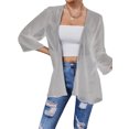 thumbnail image 4 of Honganda Women's Sheer Chiffon Jacket, Casual Cover Up Tops Beach Cardigans, 4 of 6