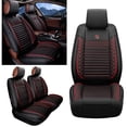 thumbnail image 3 of Maidao 2pcs Front Seat Covers for Subaru for Legacy 2003-Present 2 Seats Leather Airbag Compatible Water Resistant Front Set Cushion Protector Black and Red, 3 of 7