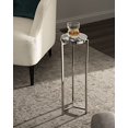 thumbnail image 2 of Kate and Laurel Aguilar Glam Drink Table, 8x8x23, Silver, 2 of 5