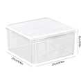 thumbnail image 3 of Organisateur Empilable pour Réfrigérateur, Contenant de Rangement Alimentaire Transparent avec Couvercle, Boîte à Collations pour Garde-Manger de Cuisine, Bac Refroidisseur Gain de Place, Organisation pour la Maison et le Bureau, 3 of 9