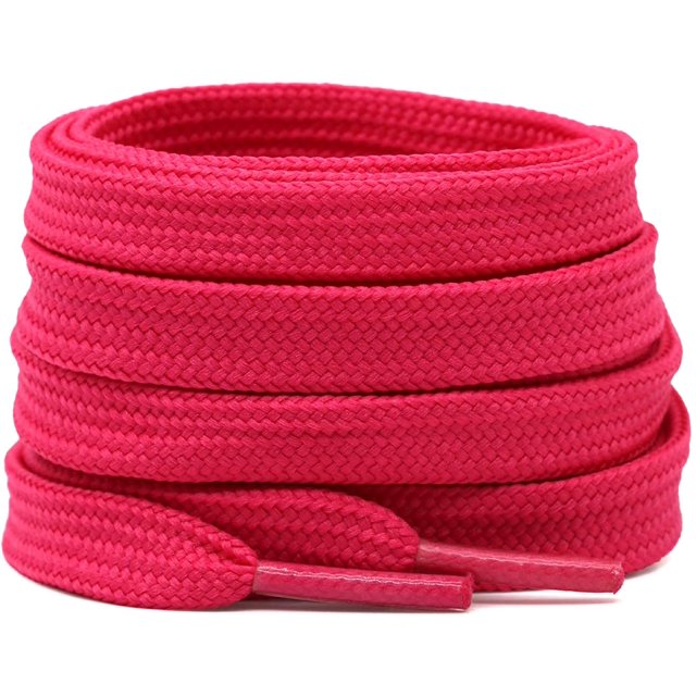 Solid Flat Shoelaces Hollow Thick Athletic Shoe Laces Strings 2 Pair