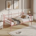 thumbnail image 2 of AKDSteel Metal Twin Daybed, Sofa Bed Frame with Steel Slat Support, Multifunctional Day Bed for Living Room, 2 of 8