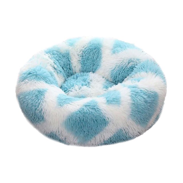 Honganda Couverture pour Animaux de Compagnie Lit Douillet Litière pour Chat en Peluche Ronde