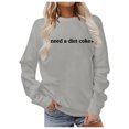thumbnail image 1 of Chandail de Mode d'Hiver pour Femmes, Imprimé Festif de Noël, Haut à Col Rond, Chandails à Capuchon Mignons pour Femmes, Chandail à Capuchon pour Femmes, Chandails Confortables pour Femmes, Chandails à Capuchon Butter pour Femmes, Sweat pour Dames, Softball pour Filles, Échauffement, 1 of 5