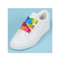 thumbnail image 2 of INSPIRE CHIC Extra Wide Shoe Laces Satin Ribbon Flat Gradient Colorful Shoe Strings for Sneakers Multi Green 140cm/55.1", 2 of 6
