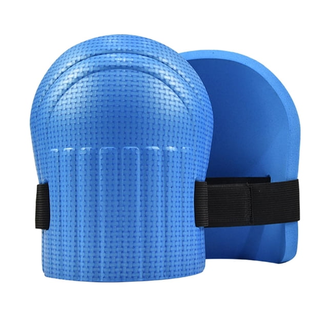 Genouillères de Jardinage Coussin en Mousse EVA Genouillères Bleues, Dotées d'Un Rembourrage en Mousse durable et Doux avec une surface Texturée pour une Adhérence Accrue. les Genouillères Incluent des Sangles Élastiques Ajustables pour un Ajustement Sécuritaire et Mesurent 17,5 cm x 15 cm x 1,1 cm. Conçues pour le Confort et la protection, Elles Sont Légères, Résistantes à l'Eau et Convenant au Jardinage, aux Tâches Ménagères, à la Réparation Automobile et Plus.