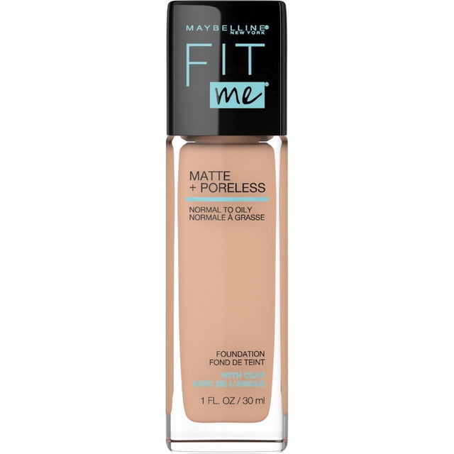 Maybelline New York Fit Me Matte + Poreless Foundation Makeup, Ultra-Lightweight Formula Controls Shine, for Normal to Oily Skin, 222 true beige ,30 ml