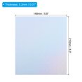 thumbnail image 2 of Unique Bargains A5 Holographic Cardstock, 10 Pack Metallic Iridescent Mirror Paper Sticker Foil Board, Style 7, 2 of 6