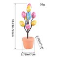 thumbnail image 1 of Birdeem Pot d'Œufs de Pâques Pot de Fleurs pour Cour Extérieure Décoration de Pâques, 1 of 10