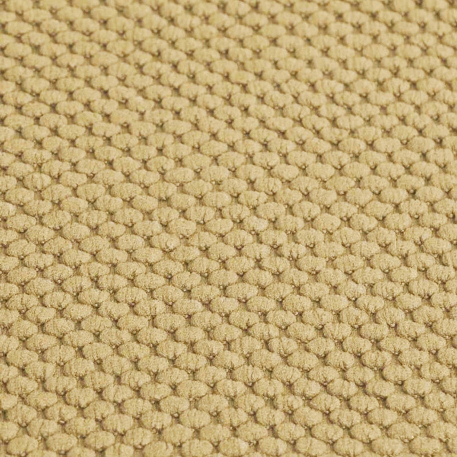 Marina Decoration Coussin Épais Confortable en Mousse à Mémoire de Forme Motif Nid d'Abeille Antidérapant Dossier en Caoutchouc pour Chaise de Cuisine, 2 Pack Taupe