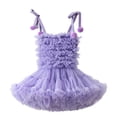 thumbnail image 1 of MIASHUI Robe Tutu à Fleurs pour Fille pour Enfants, Robes de Fête de Mariage, Robes de Concours pour Tout-Petits, Violet, 2-3 Ans, 1 of 2