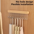 thumbnail image 4 of Meitianfacai Hanger Hook Clothes Rack Home Use Pull Out Wardrobe Drying Rack Underwear Storage Rack Telescopic Hanging Racks 8 Hooks, 4 of 7