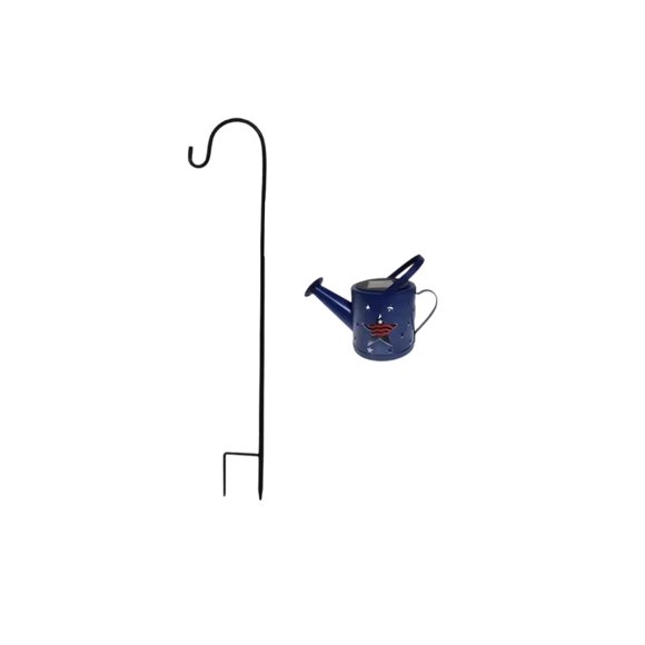 Lampe Bouteille Vaporisateur à Projection Solaire Drapeau des États-Unis, Lumière de Jardin en Fer avec Conception Imperméable pour Célébration de Festival en Plein Air et Décoration de Patio