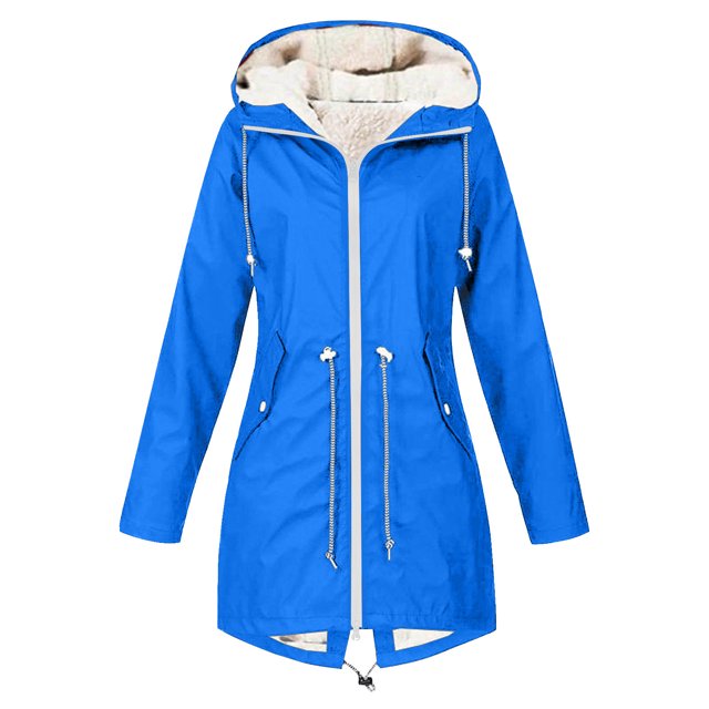 LOVZFMLL Vestes pour Femmes en Velours Européen et Américain Ensemble de Randonnée Extérieur Veste à Capuche Manches Longues Veste/veste Décontractée