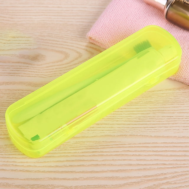 ZZkhGO Portable Toothbrush Case, Transparent Travel Size Plastic Holder ...