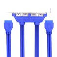 thumbnail image 3 of axGear 20-Pin Motherboard Header Female to 4 x USB 3.0 Female Panel Mount Cable, 3 of 7