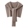 thumbnail image 2 of Women's Shawl Wrap Poncho Cape Open Front Cardigan Scarf Pashmina Shawls For Fall Winter, 2 of 6