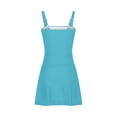 thumbnail image 4 of Jinhomg Maillots de Bain de Vacances pour Femmes Tankini Modeste Maillots de Bain Légers Confortables Bretelles Spaghetti Encolure Carrée Robe de Bain Maillot Dermoprotecteur Tenue de Plage Soldes Aujourd'hui Liquidation Bleu Clair P, 4 of 10