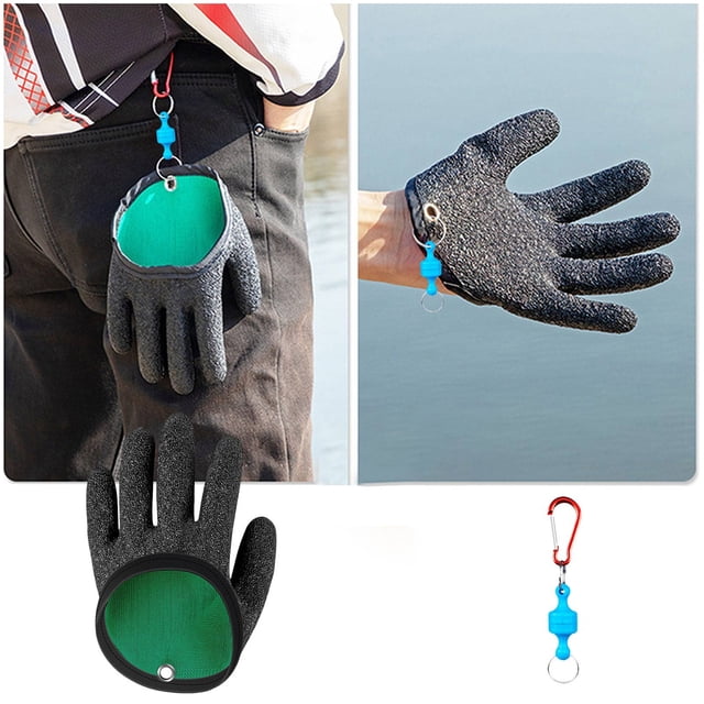 TopLLC Gants de Pêche Magnétiques et Anti-Perforation