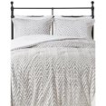 thumbnail image 1 of Pemberly Row Polyester Back Printed Long Fur Comforter Set in Ivory, 1 of 14