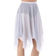 thumbnail image 1 of CHUANK Handkerchief Hem Mesh Wraps Ballet Classwear Dance Skirt Competition Performance Clothes with Elastic Waistband, 1 of 7