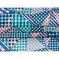 thumbnail image 5 of oneOone Tissu Velours Bleu Sarcelle Patchwork Matériel de Couture Imprimé Tissu au Mètre 58 Pouces de Large, 5 of 5