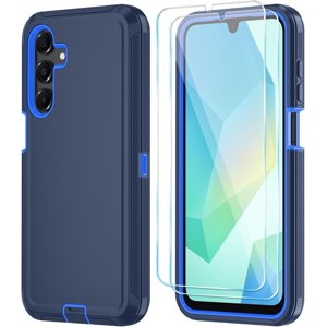 HCTian Coffret téléphonique pour Samsung Galaxy A16 5G Cas avec HD Protecteur d'écran, résistant aux chocs & Étanche à goutte 3-Layer Couverture de téléphone pour Galaxy A16