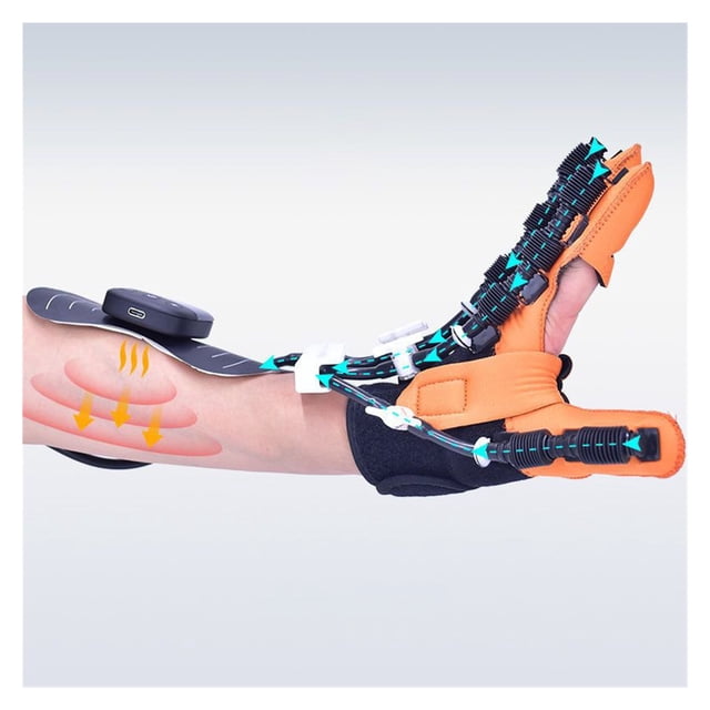 Intelligent Rehabilitation Robot Gloves Each Finger Sleeve Has Precise Sensor Support Low Frequency Pulse Massage Hand Training ,Easy to Operate