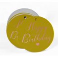 thumbnail image 2 of Inkdotpot Real Rose Gold Foil Happy Birthday Tags Favor Hang Paper Tags 50 Pieces, 2 of 6