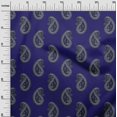 thumbnail image 2 of oneOone Cotton Poplin Fabric Paisley Block Decor Fabric Printed BTY 42 Inch Wide, 2 of 4
