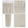thumbnail image 3 of Mefallenssiah Pantalons pour Femmes Décontractés Femmes Rétro Moyen Âge Leggings Performance Corsaire Pantalons en Coton et Lin Décontractés Liquidation, 3 of 6