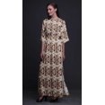 thumbnail image 3 of Bimba Rayon Abstract Tie-Dye Womens Printed Side Slit SummerDressLong Maxi Gown-Large, 3 of 6