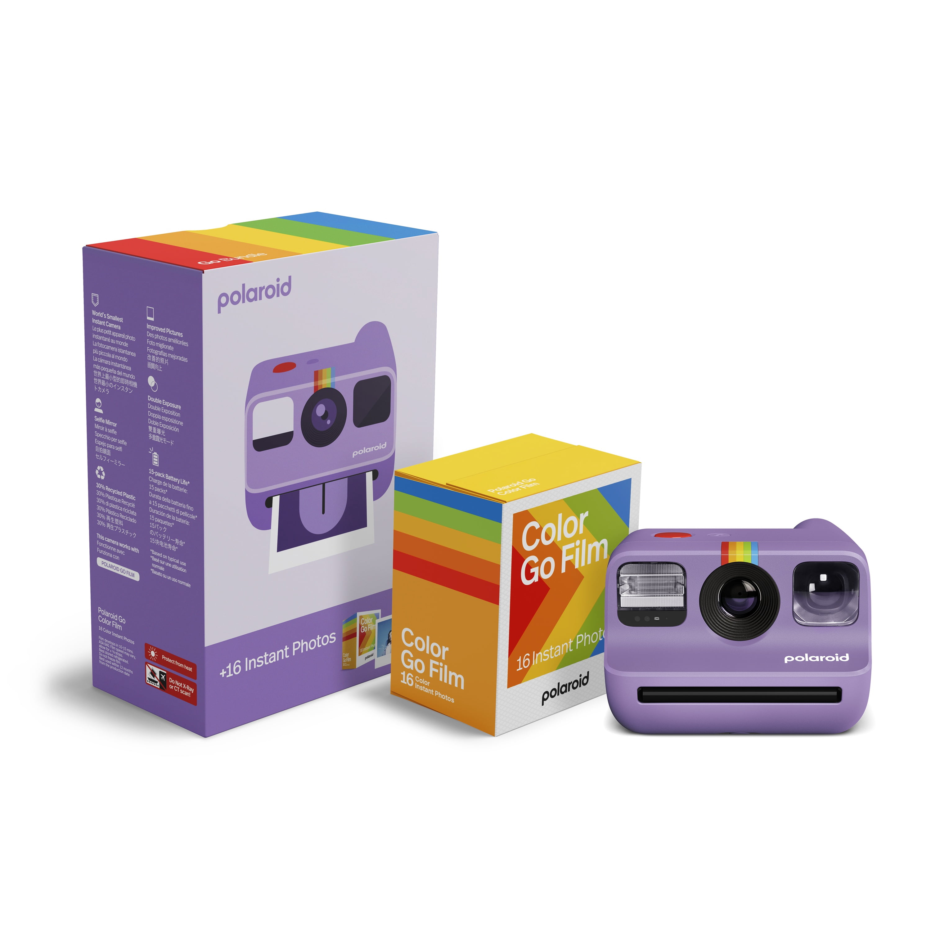 Coffret Polaroid Go Everything Gen 2 - Violet + Pack de films couleur (16 photos)